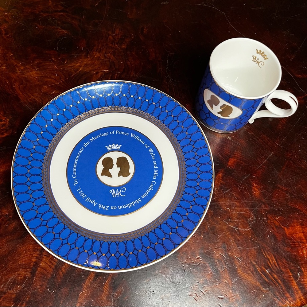 Wedgwood Plate & Cup to Commemorate Marriage prince William/Kate
